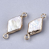 Natural Baroque Pearl Keshi Pearl Links connectors PEAR-T003-07-2