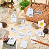 120Pcs 6 Styles Thanksgiving Day Word Best Wishes Bowknot Printed Paper Thank You Gift Tags AJEW-SP0003-63B-4