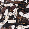 300Pcs 15 Style Schima Superba Wood Links WOOD-TA0001-47-3