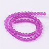 Dyed Natural Jade Round Bead Strands G-O113-03-12mm-2