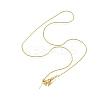1MM Brass Wheat Chain Adjustable Slider Necklaces NJEW-M108-21G-3