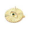 Brass Micro Pave Cubic Zirconia Pendants KK-S510-39G-01-2