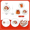 100Pcs Christmas Theme Paper Printed Gift Tags CDIS-FS0001-17-4