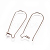 Ion Plating(IP) 304 Stainless Steel Hoop Earrings Findings Kidney Ear Wires STAS-G200-01C-RG-2