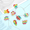 36Pcs 9 Styles Ocean Theme Transparent Resin Pendants RESI-CA0001-46-4