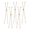Soldered Brass Paperclip Chain Slider Bracelet Making AJEW-JB01556-1