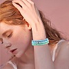 7Pcs 7 Style Handmade Polymer Clay Heishi Surfer Stretch Bracelets Set BJEW-SW00073-07-5