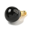 Natural Obsidian Perfume Bottle Pendants G-K338-22G-01-2