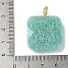Natural Amazonite Faceted Pendants G-C274-03H-3