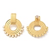 304 Stainless Steel ABS Imitation Pearl Stud Earrings EJEW-M069-02G-2
