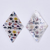 Printed Capiz Shell Pendants LS-SHEL-T016-08D-2