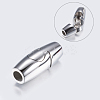 Tarnish Resistant 304 Stainless Steel Magnetic Clasps with Glue-in Ends LS-STAS-P181-36P-2