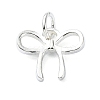 925 Sterling Silver Bowknot Charms STER-M119-05C-S-1