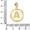 Brass Micro Pave Clear Cubic Zirconia Pendants KK-L253-17G-4