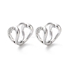 Rack Plating Brass Hoop Earrings EJEW-S241-24P-1
