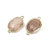 Natural & Synthetic Mixed Gemstone Faceted Connector Charms G-K347-11G-3