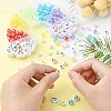 302Pcs 9 Style Transparent & Opaque Rainbow Iridescent Acrylic Beadss Plated and Enamel MACR-CJ0001-55-5