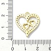 Rack Plating Real 18K Gold Plated Brass Micro Pave Cubic Zirconia KK-B084-19G-02-3