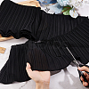 4 Yards Polyester Pleated Elastic Lace Ribbon OCOR-FG0001-79A-3