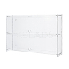 2-Tier Transparent Acrylic Minifigures Display Case ODIS-WH0061-50B-1