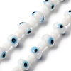 Handmade Evil Eye Lampwork Beads Strands LAMP-S069-01A-04-1