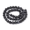 Natural Black Agate Beads Strands G-S281-51D-8mm-2
