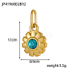 304 Stainless Steel Rhinestone Charms STAS-OY003-87G-4