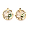 304 Stainless Steel Enamel  Pendants STAS-B084-09G-01-1