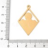304 Stainless Steel Pendants STAS-C121-39G-3