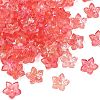 Two Tone Transparent Glass Bead Cap GLAA-H041-01D-1