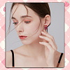 16Pcs 2 Colors Spary Painted Alloy Polyester Pendants FIND-SC0016-84-6