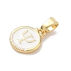 Brass Enamel Pendants KK-CBA3F25-01A-G-3