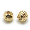 Brass Spacer Beads KK-T032-189G-1