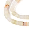 Natural Green Banded Calcite(Afghan Jade) Beads Strands G-T141-94B-3