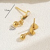 Fashionable Classic Versatile Rainbow with Round 201 Stainless Steel Stud Earrings NE2607-4