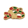 Christmas Theme 304 Stainless Steel Enamel Charms STAS-Z093-02K-2