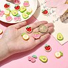 25Pcs 5 Styles Opaque Resin Cabochons RESI-CJ0003-79-5