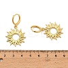Sun Brass Hoop Earrings EJEW-H180-30D-G-5