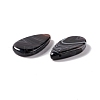 Natural Dyed & Heated Black Agate Pendants G-B030-13-3