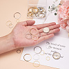 64Pcs 8 Styles 304 Stainless Steel Linking Ring STAS-CD0001-19-5