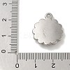 Anti-Tarnish 304 Stainless Steel Pendants STAS-Q334-25P-3