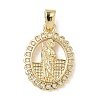 Brass Micro Pave Cubic Zirconia Pendants ZIRC-I356-02G-01-1
