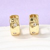 Brass Micro Pave Clear Cubic Zirconia Hoop Earrings EJEW-Z149-02G-3