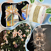 10 Yards Hot Stamping Polyester Satin Ribbons SRIB-WH0011-169C-6