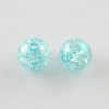 Bubblegum AB Color Transparent Crackle Acrylic Round Beads CACR-R011-20mm-05-1