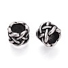304 Stainless Steel European Style Large Hole Beads STAS-T072-99AS-2