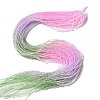 Transparent Gradient Color Glass Beads Strands GLAA-H021-01A-02-1