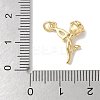 Brass Micro Pave Clear Cubic Zirconia Pendants KK-Q031-02G-3