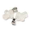 Natural Quartz Crystal Pendants G-Z067-04P-07-3