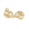 Brass Micro Pave Cubic Zirconia Pendants KK-A269-54G-2